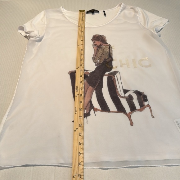 Jane & John by Tricotto Graphic T-Shirt 'Chic' Size M - Picture 3 of 9